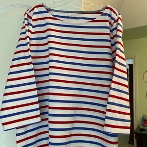 Red white and blue top